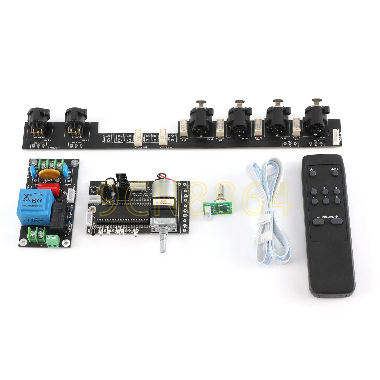 

Assembled Remote ALPS Motor Volume Control Board Balanced / XLR Audio Signal Switching Board