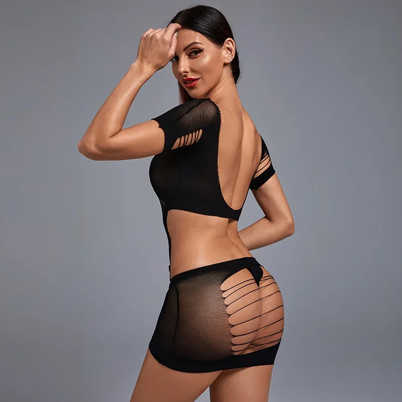 Сексуальное женское нижнее белье эротическое сексуальное Сетчатое платье Тедди