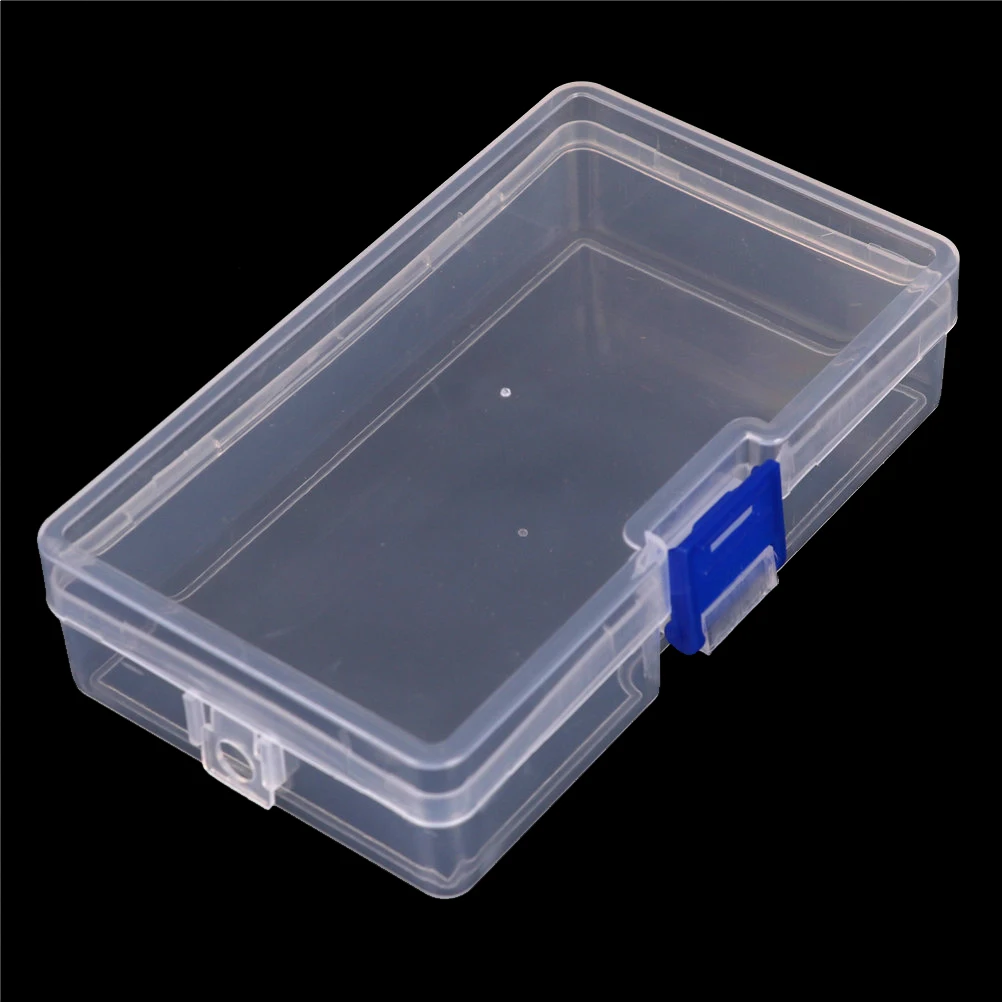 

1pc Rectangular Plastic Clear Storage Box Coin Money Jewelry Parts Container Case Organizer Storage Accessories