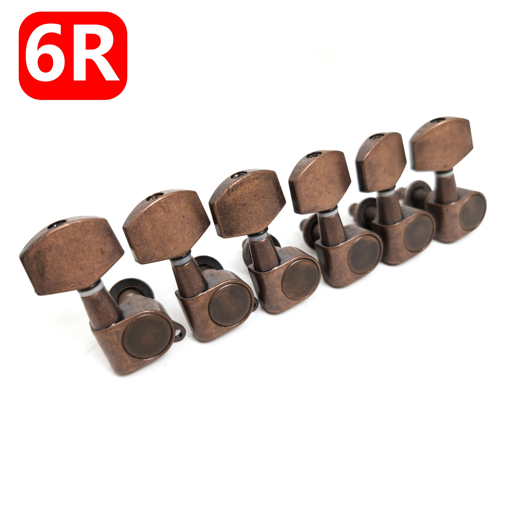 6R гитарные тюнеры в винтажном стиле колки для настройки гитары винтажные красные