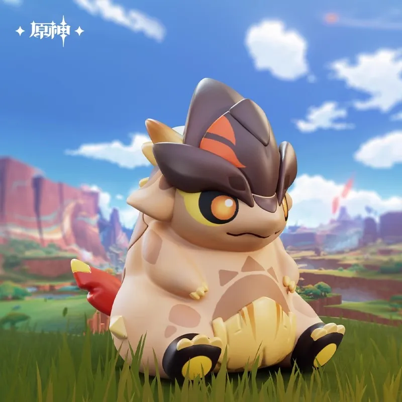 [Подлинная] miHoYo игра Genshin Impact Natlan Dragon Tepetlisauri мультяшные куклы аниме Loong ПВХ статуя