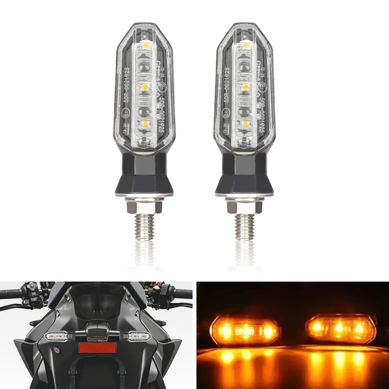 

Светодиодный указатель поворота для мотоцикла, 12 В, янтарный индикатор для Yamaha FZ 1 YZF R3 R6 R1 MT 07 09 FZ6 Tracer 900 Tenere 700