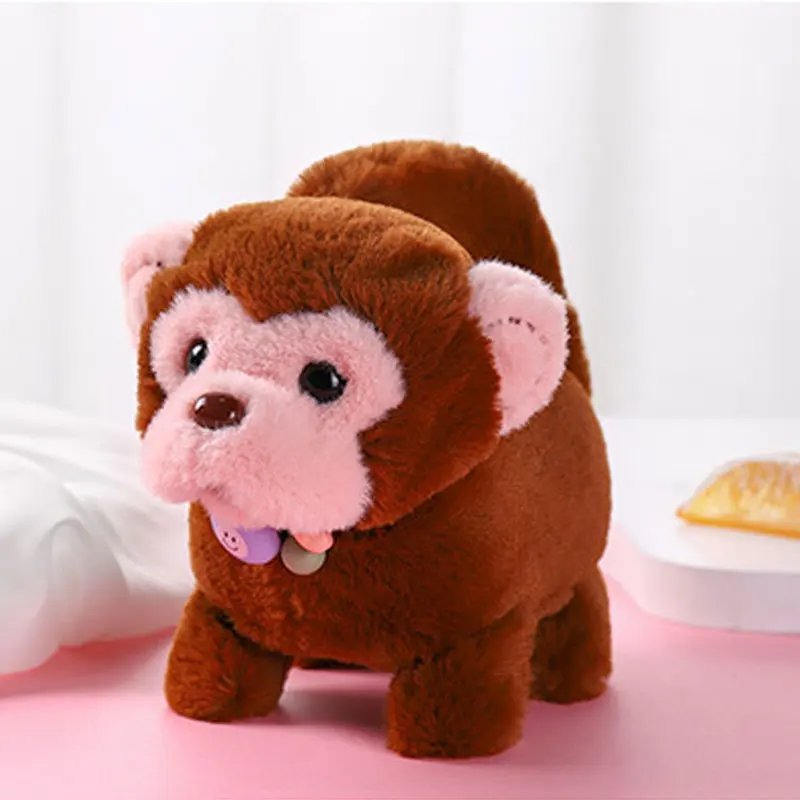 

Робот-собака, игрушка, лай, электронный щенок, плюшевый Кот, домашнее животное, катящийся на земле, плюшевый Забавный Электрический монли, игрушки для детей, подарок