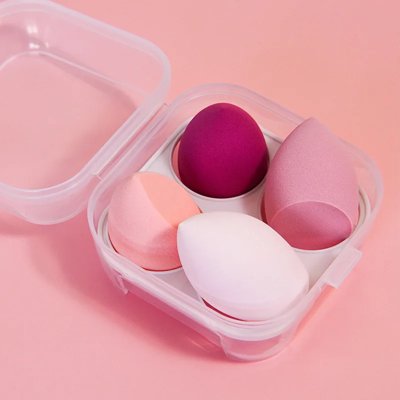 

4pcs Make Up Blender Cosmetic Puff Make Up Accessories Sponge Foundation Powder Purple Beauty Sponges Cosmetics Beauty Tools