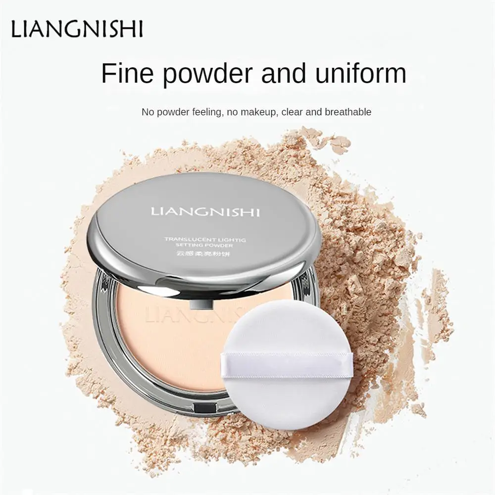 

Face Setting Powder Cushion Compact Powder Oil-Control 2 Colors Matte Smooth Finish Concealer Makeup Pressed Powder Cosmetics