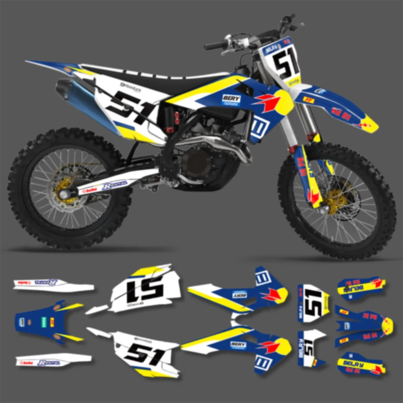 

Наклейка на мотоцикл PowerZone, графическая наклейка для Husqvarna TE FE 150 250 350 450 2020-2023 TC FC TX FX FS 2019 2020 2021 2022