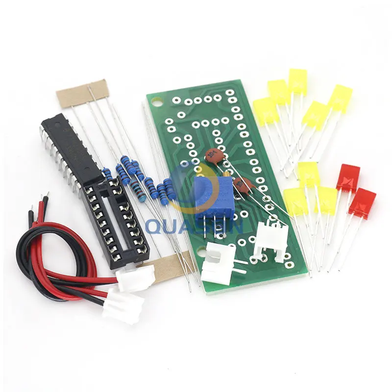 LM3915 10 светодиодный звуковой анализатор спектра комплект индикаторов уровня DIY