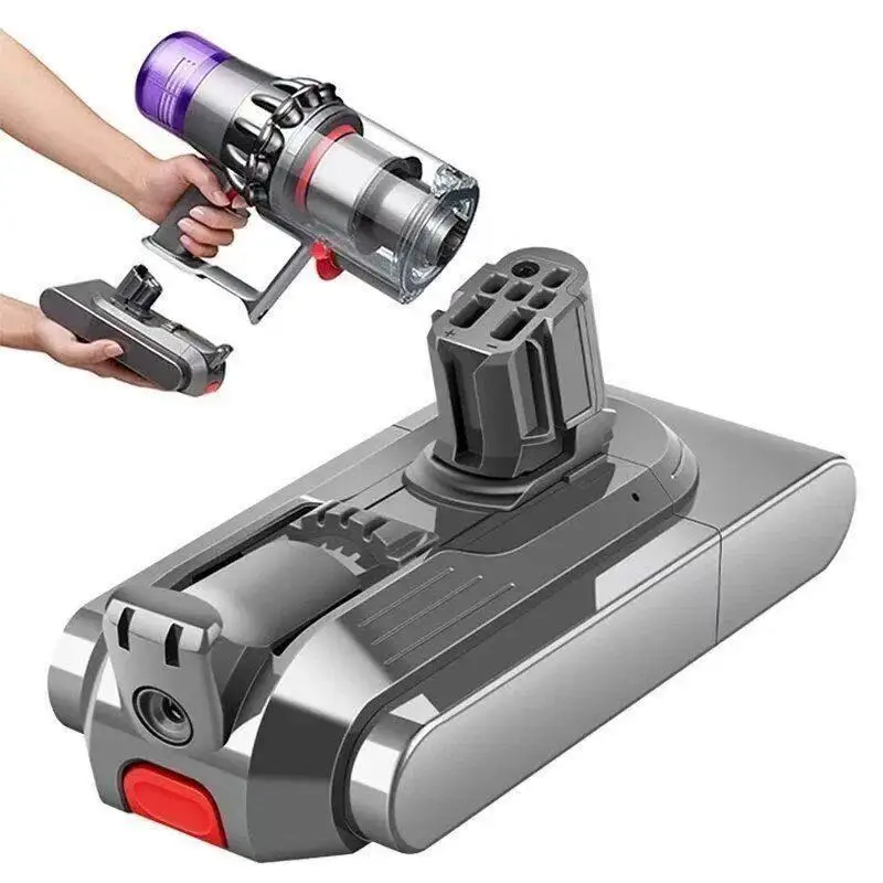 Фото Аккумулятор 25.2V 6000mAh для пылесоса Dyson V15, совместим с моделями SV22, SV28, SV29, перезаряжаемый, для пылесоса DYSON V15 №1