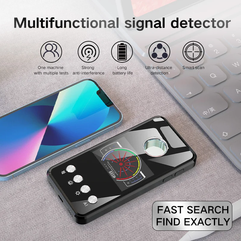 

New Portable Anti-monitoring Anti-spy Mini Camera Detector GPS Signal Finder Locator Blocker SPY Gadget Professional 2023