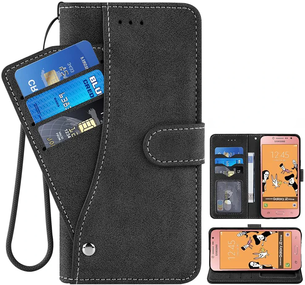 

For Samsung Galaxy J5 Prime J2 J7 J5prime J2prime J7prime J 5 2 7 SM G532F G570F G610F Wallet Case Flip Cover Credit Card Holde