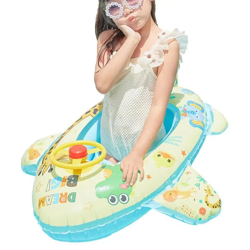 

Плавательные кольца для бассейна, надувной Забавный самолет, плавающее сиденье, лодка, плавательное кольцо для новорожденных, дизайнерское...