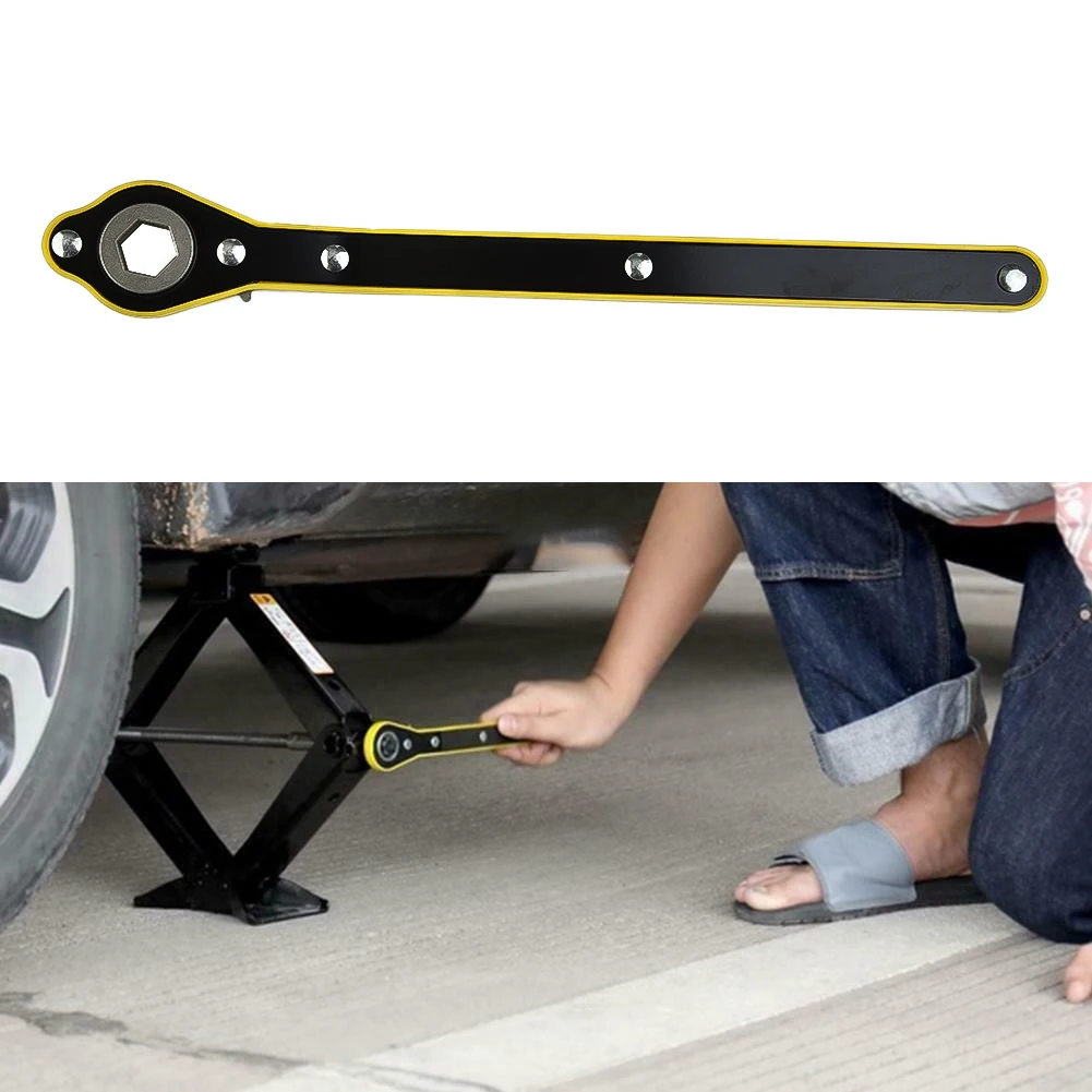 Автомобильный поворотный экономящий домкрат трещотка гаечный ключ ножничный