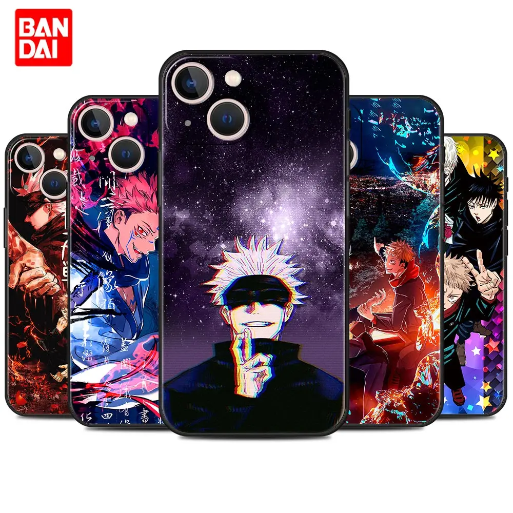 

Jujutsu Kaisen Top Anime Case for iPhone 13 12 11 X XS Pro Max 6 6s 7 8 Plus SE XR 12pro 13pro Mini Cover Silicone Coque Luxury