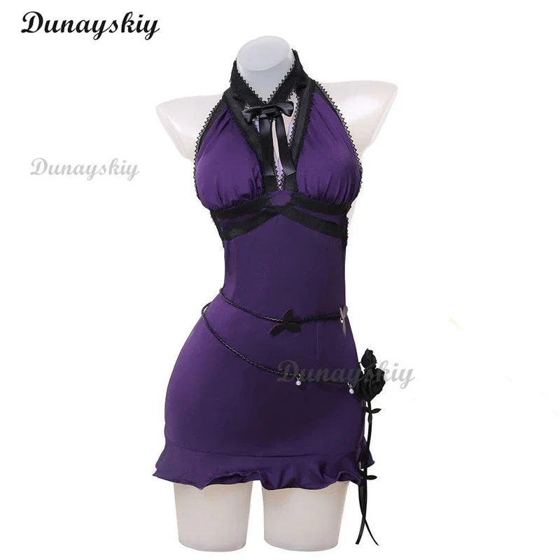 Костюм для косплея финальной фантазии VII ремейк Tifa Lockhart женское платье взрослых