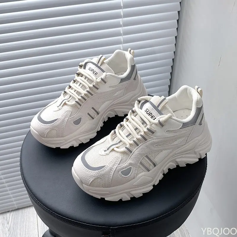 

2022 Fashion Lace-up Comfortable Breathable Sneakers Non-slip Wear-resistant Casual Women Shoes Winter Ladies Vulcanized Shoes