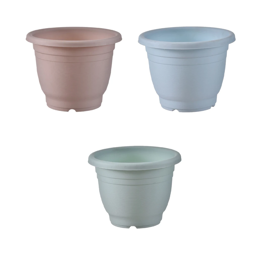 

5pack lot Easy To Maintain Flower Pots For Any Gardening Enthusiast Round Flower Growing Pots
