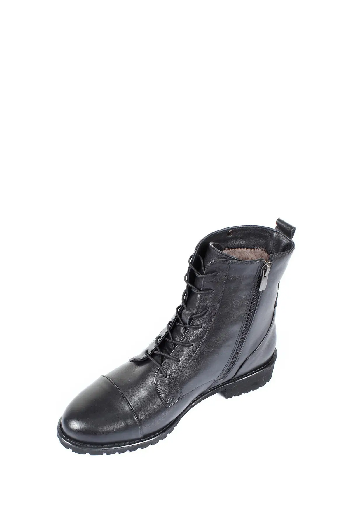 

Women BootsGn Genuine Leather Lace Zippered Postal Daily 's Comfortable Ladies Boots Stylish Female Boots Platform