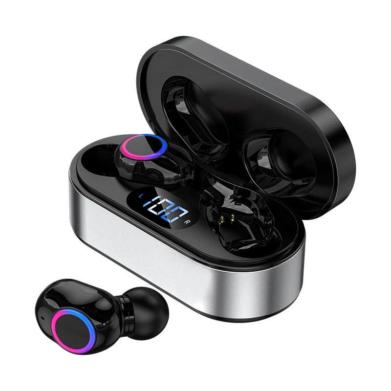 

With Mic Tws Earbuds Noise Reduction Wireless Bluetooth 5.2 Earphone 9d Stereo Led Display Wireless Headset Waterproof Earbuds