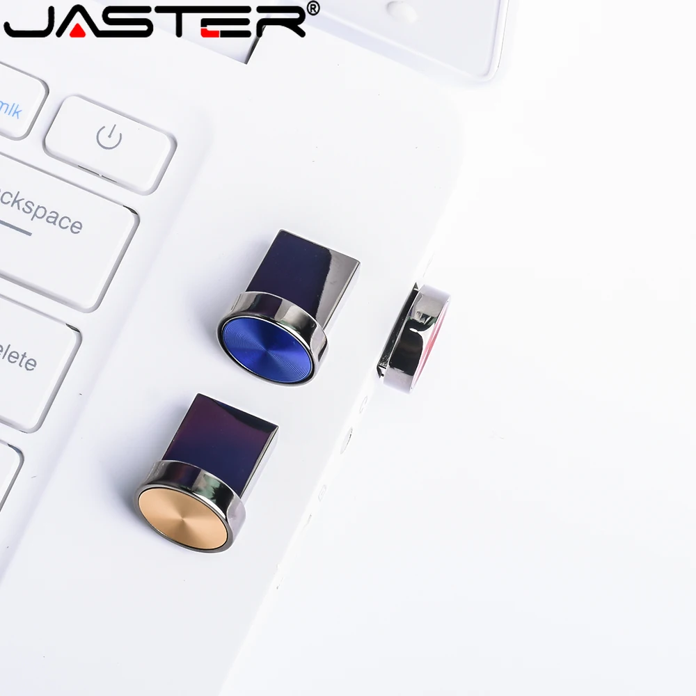 Водонепроницаемый USB-накопитель модная компактная металлическая кнопка