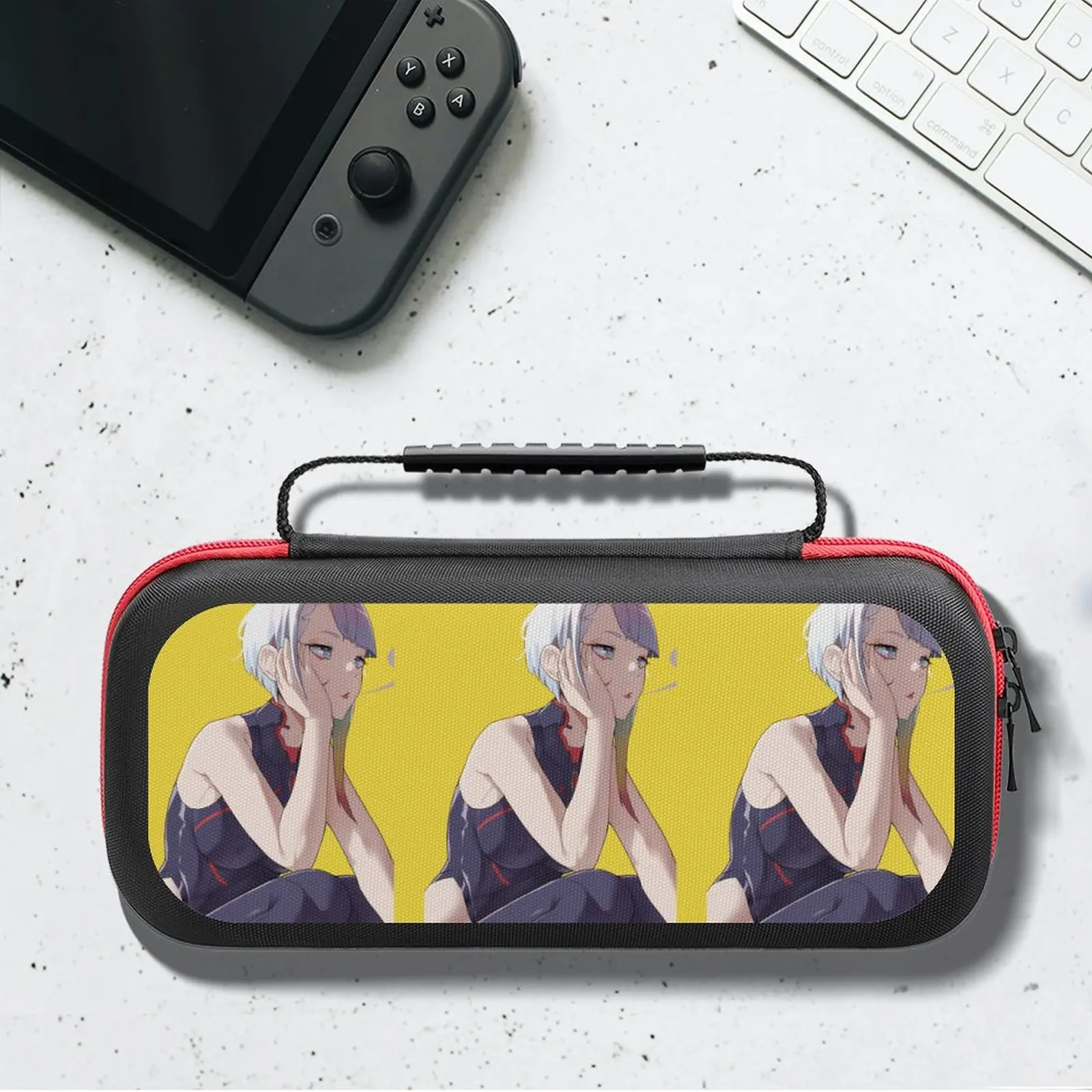 

Edgerunners Game Accessories For Nintendo Switch Lucyna Traveling to Moon Storage Bag Compact Fashion Protective Case