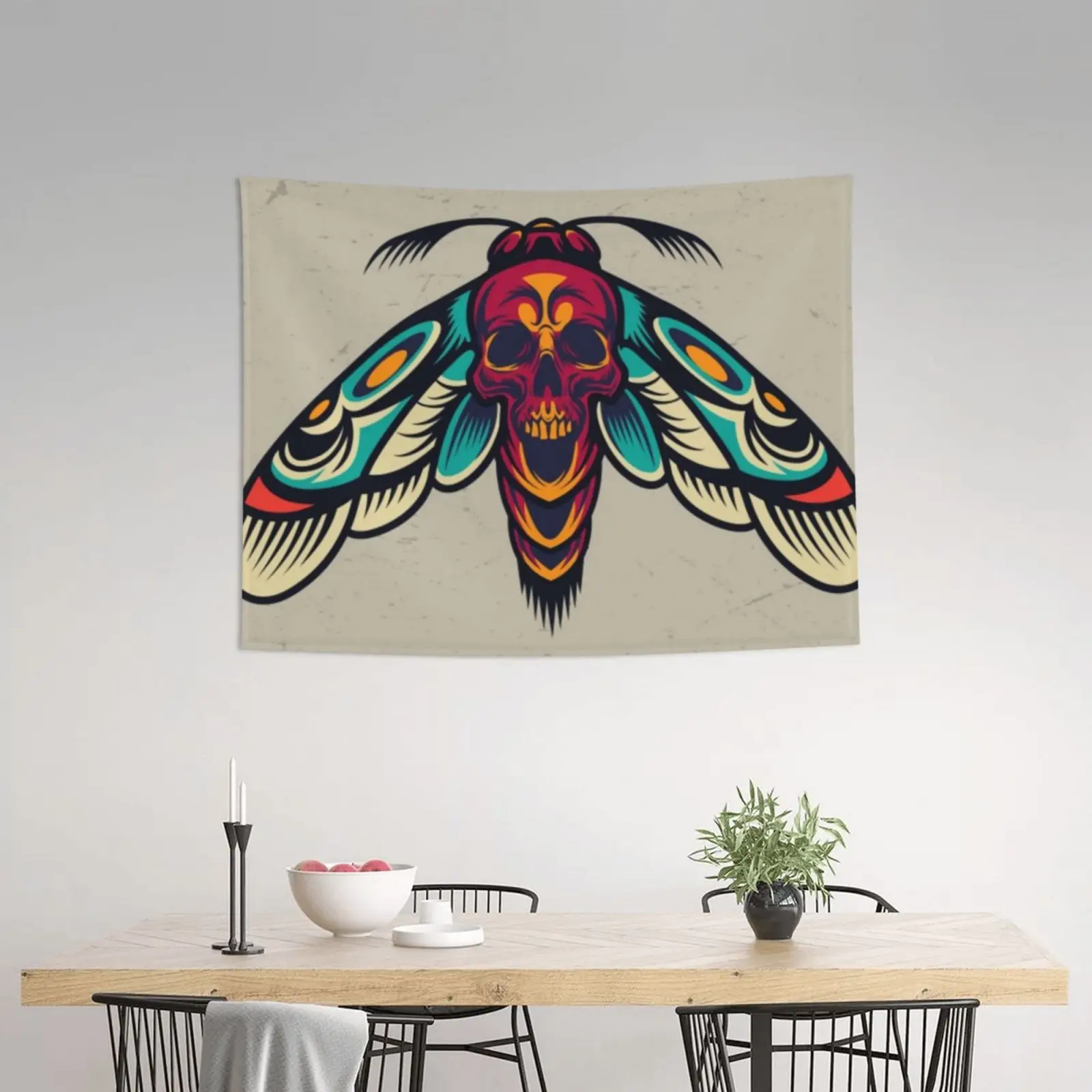 

Skull Tapestry Aesthetic Trippy Tapestry Wall Hanging Room Decor Hippie Wall Tapestry Wall Decorations for Bedroom Aesthetic