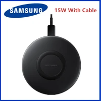 Original 15W Samsung Fast Wireless Charger Pad For Galaxy S22 S21 S20 Ultra S10 Plus Note8 Note9 iPhone 13 Qi EP-P1100