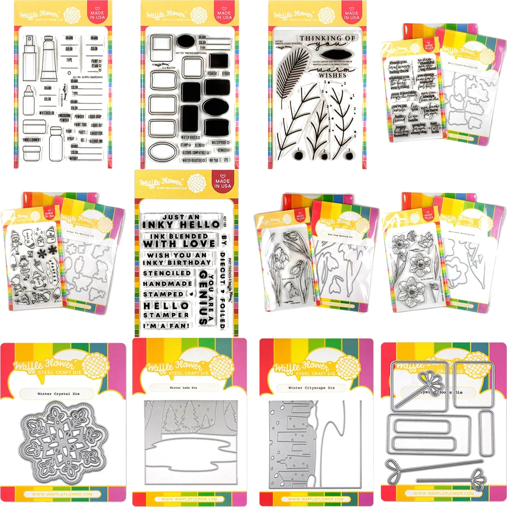 

Flowers Snowman Metal Cutting Dies And Clear Stamps DIY Scrapbooking Paper Card Hand Book Decoration Album Craft Dies Cut