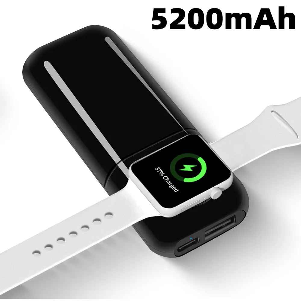 Wireless Power Bank Портативная электростанция 5200 мАч Запасная внешняя батарея Копилка
