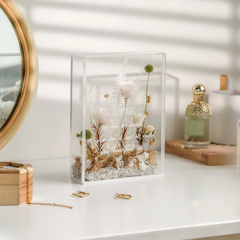 

Акриловый неизменный цветок розы, искусственный натуральный сушеный цветок «сделай сам», коробка для взрослых и детей, декор для дня рождения, свадьбы, вечеринки, подарки