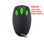 Пульт дистанционного управления для двери Merlin + C945 C943 C940 CM842 CM844 CM128 433,92 МГц передатчик управления гаражом с непрерывно изменяющимся кодом