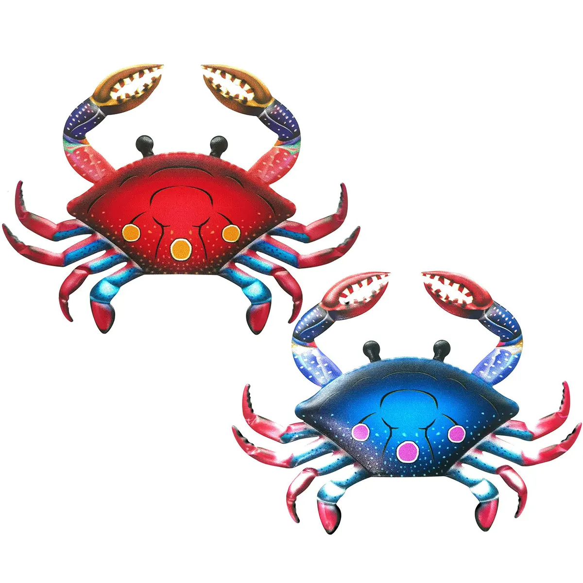 

Colorful Metal Crab Wall Decorations Hanging Wall Art Decor Crab Sculptures Indoor and Outdoor Decorations for Home Wall