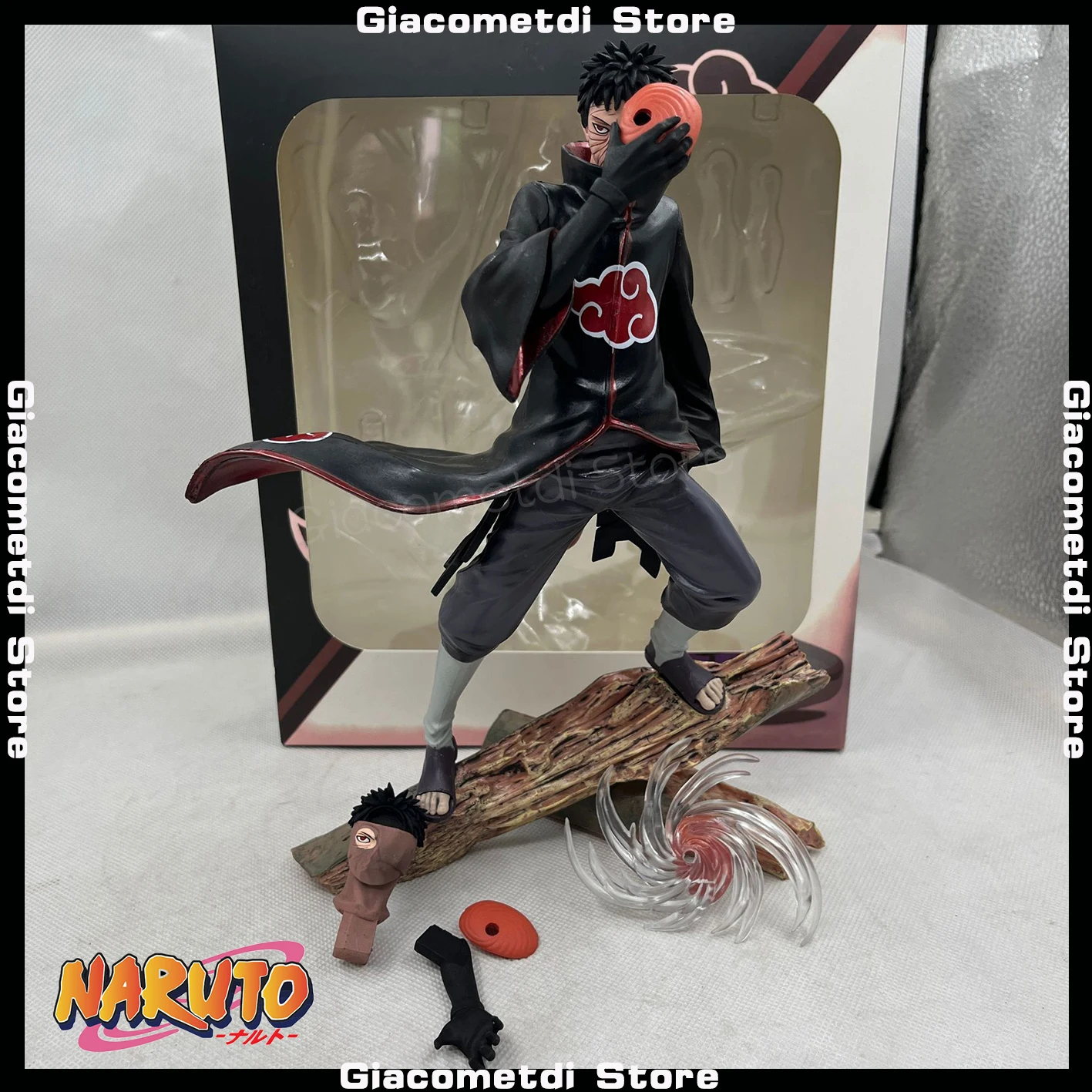 

Anime Naruto Figurine GK Shippuden Akatsuki Tobi Uchiha Obito PVC Action Figure 26cm Statue Collection Model Toys For Kids