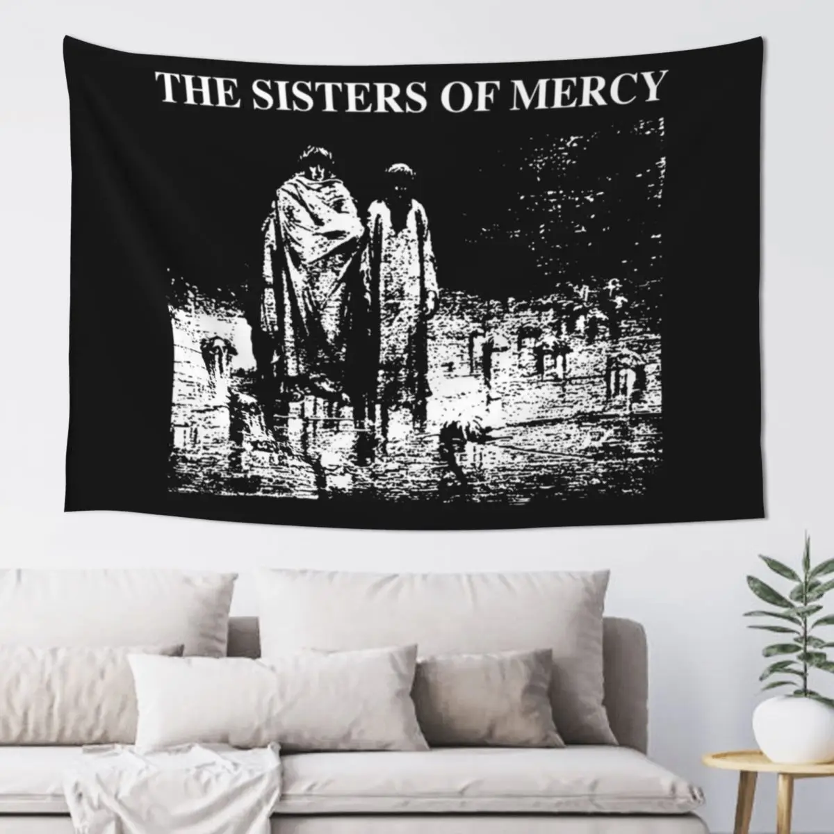 Гобелен POST PUNK BAND/ SOM подвесное украшение для комнаты эстетический декор спальни