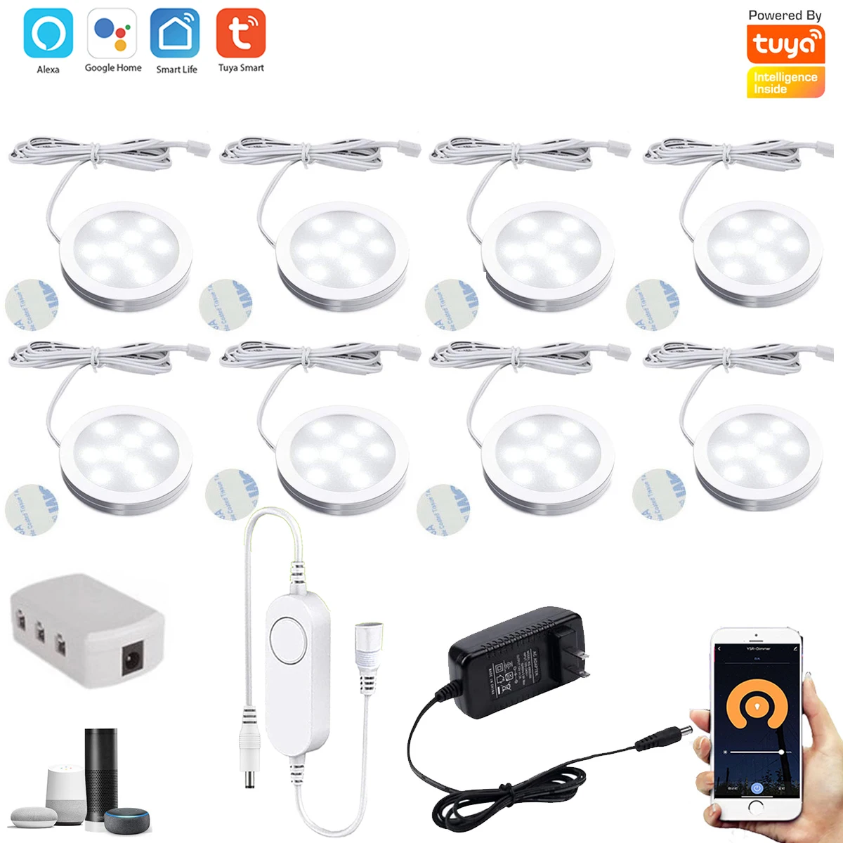 

Cabinet For Smart Life Counter Under Night Lamp Decor Wife Light Wardrobe Alexa Kitchen Lighting Dimmable Tuya Room