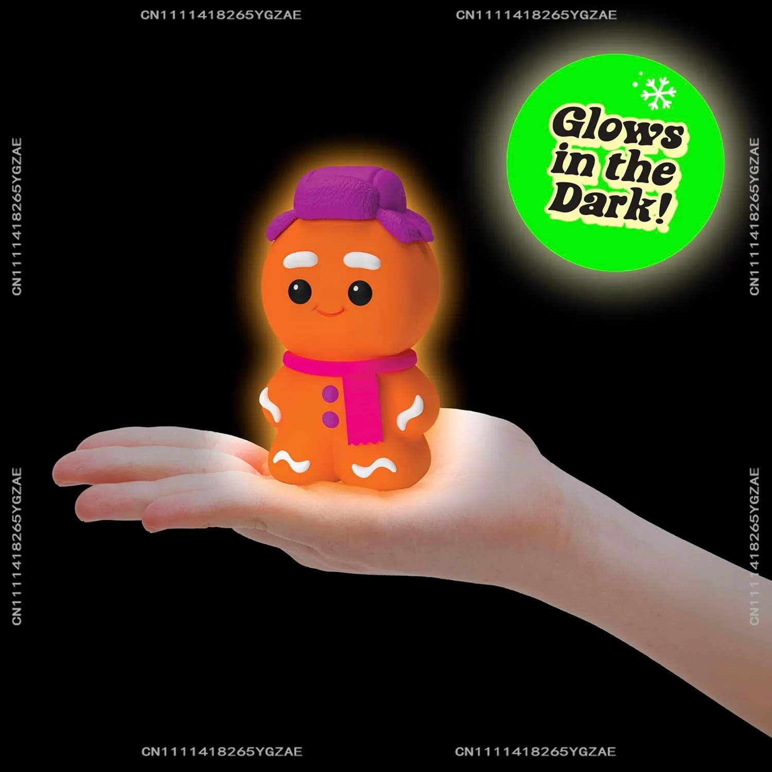 Фото Nee Doh Squeeze Groovy The Glowman - светится в темноте! Измельчает пыль, как снег, 1 цвет, выбранный случайным образом №5