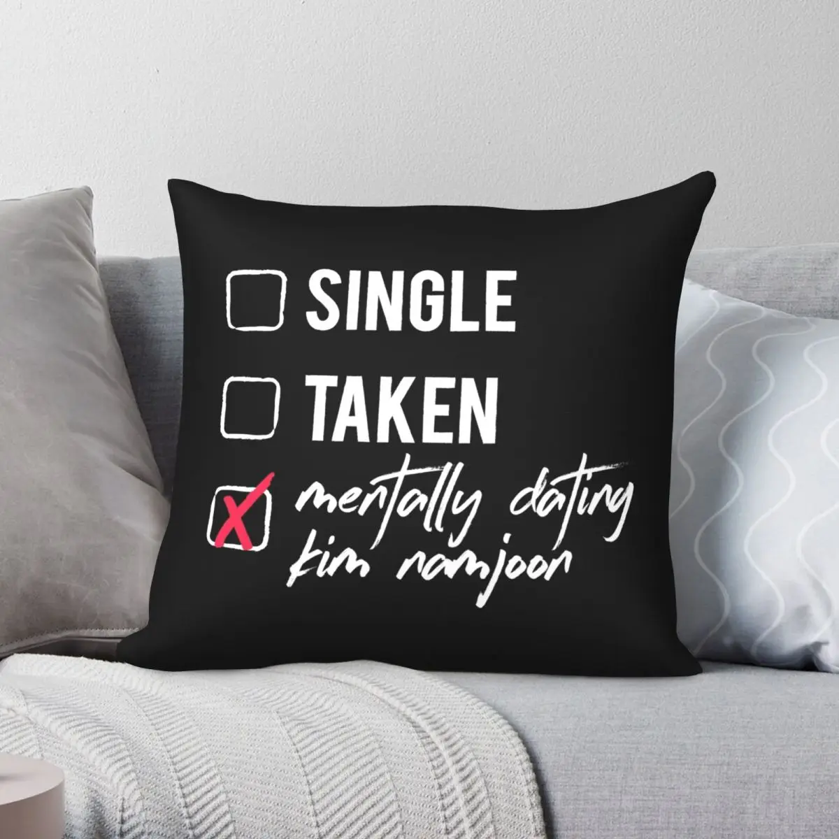 Наволочка квадратная из полиэстера и льна, 45 х45 Наволочка квадратная из полиэстера и льна, 45 х45