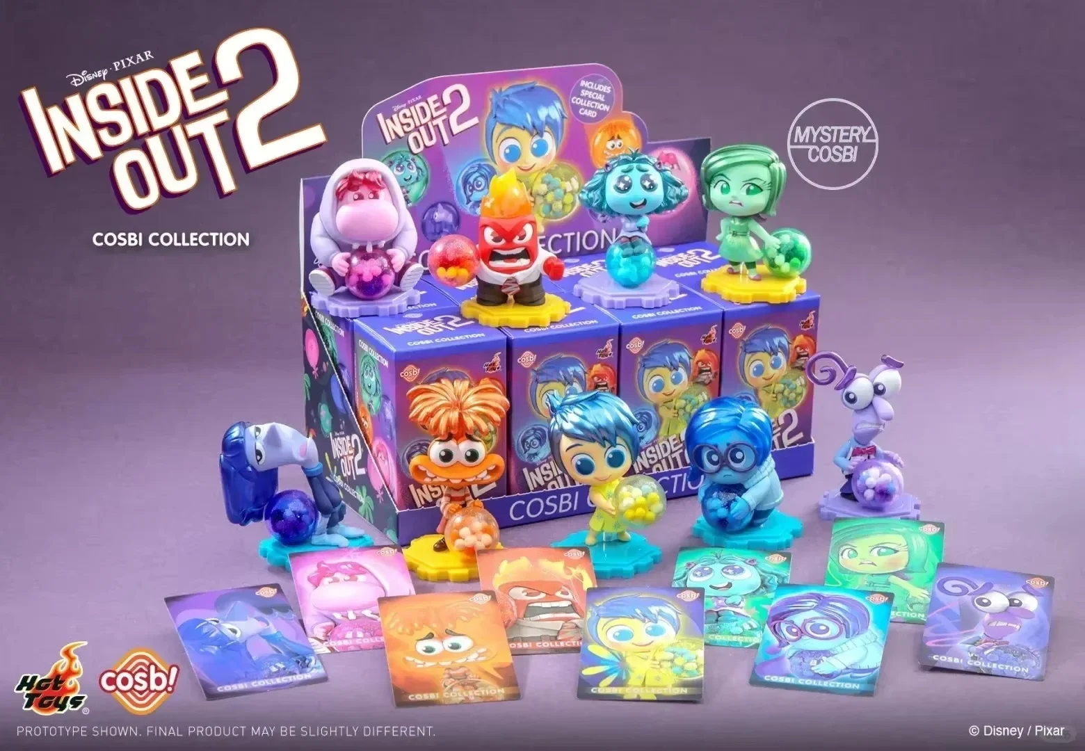2024 Горячие игрушки Inside Out 2 аниме-фигурка Sadness Anger Disgust Cosbi Коллекционная фигурка