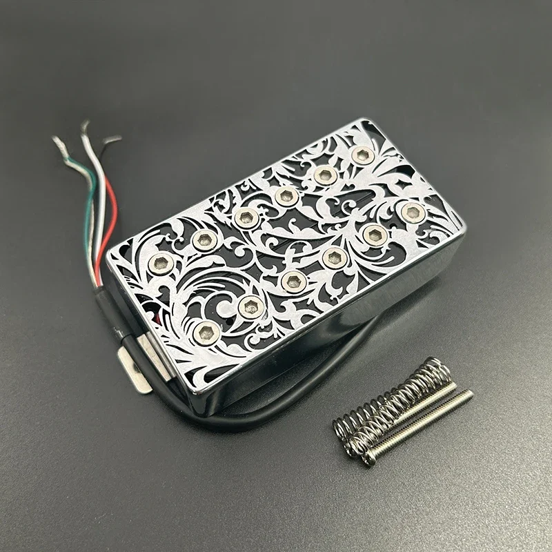 Полый латунный чехол Alnico 5 гитарный звукосниматель хамбакер 4 проводной кабель 7
