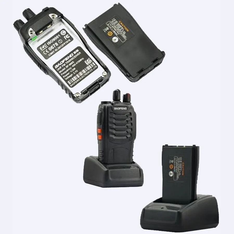 2pcs Original Pofung BF-888S 2 Two-way radio station walkie-talkie for driver amateur radio kit Interphon Intercom baofeng 888