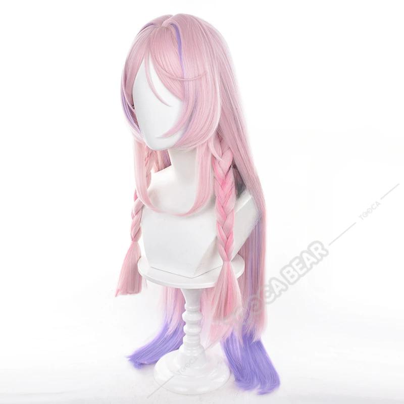 Парик для косплея Citlali Genshin ударопрочные розовые фиолетовые длинные волосы