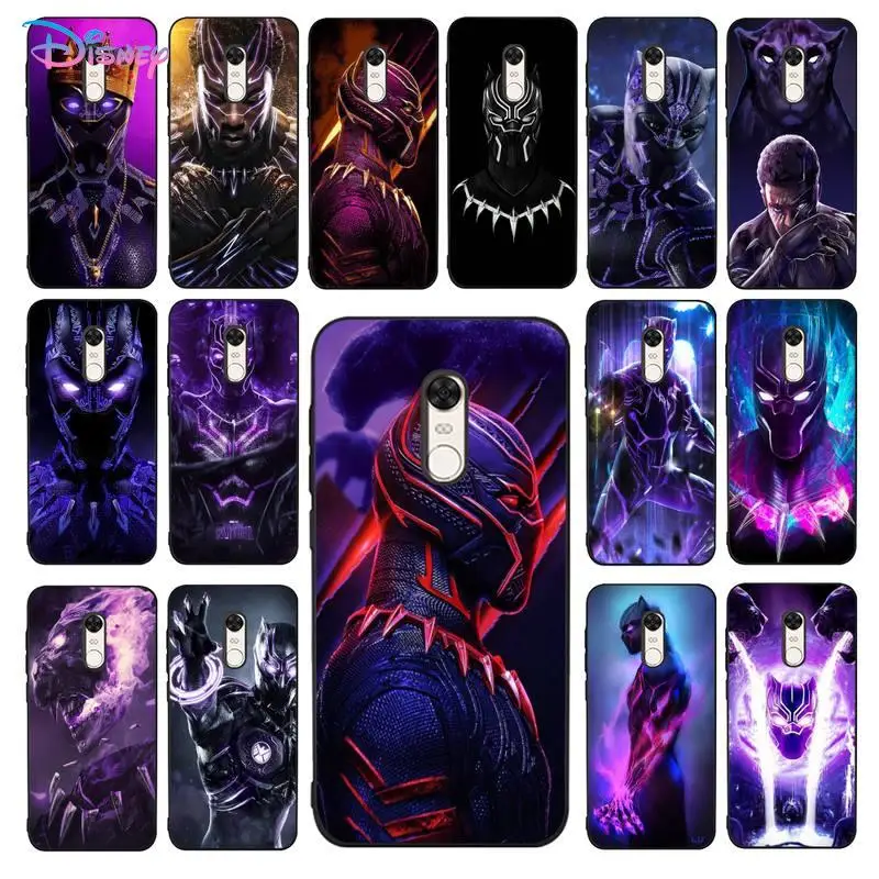 

Black Panther Phone Case for Redmi 5 6 7 8 9 A 5plus K20 4X S2 GO 6 K30 pro