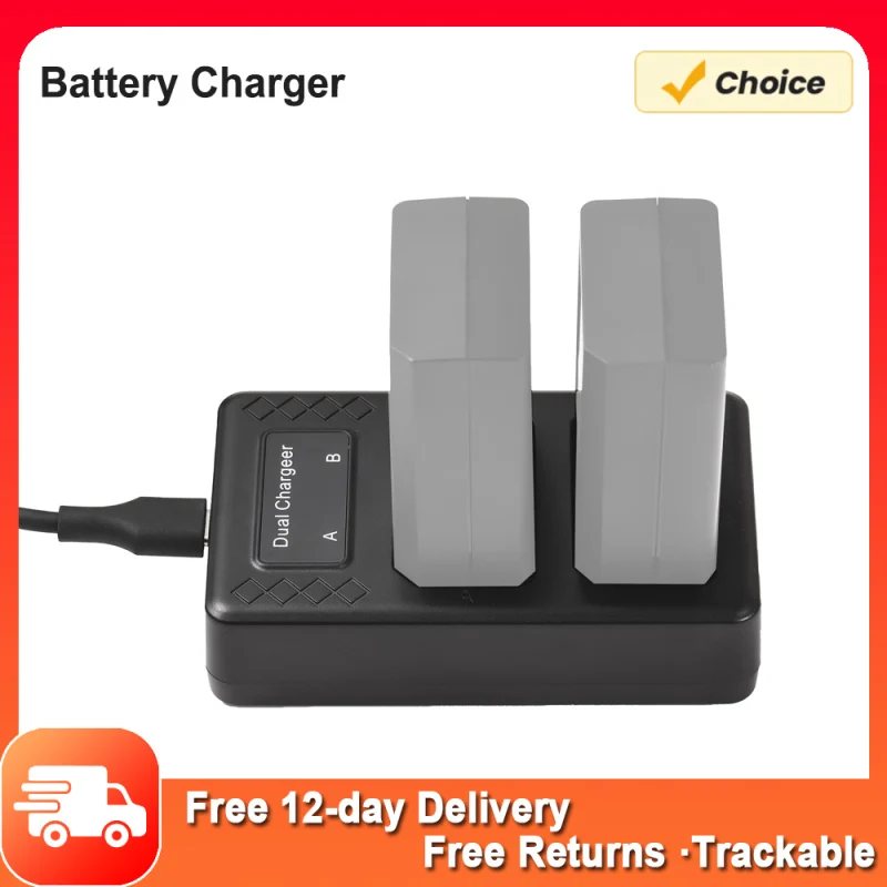 Портативное зарядное устройство с 2 слотами для аккумуляторов серии Godox V1/V860III 5 В/3