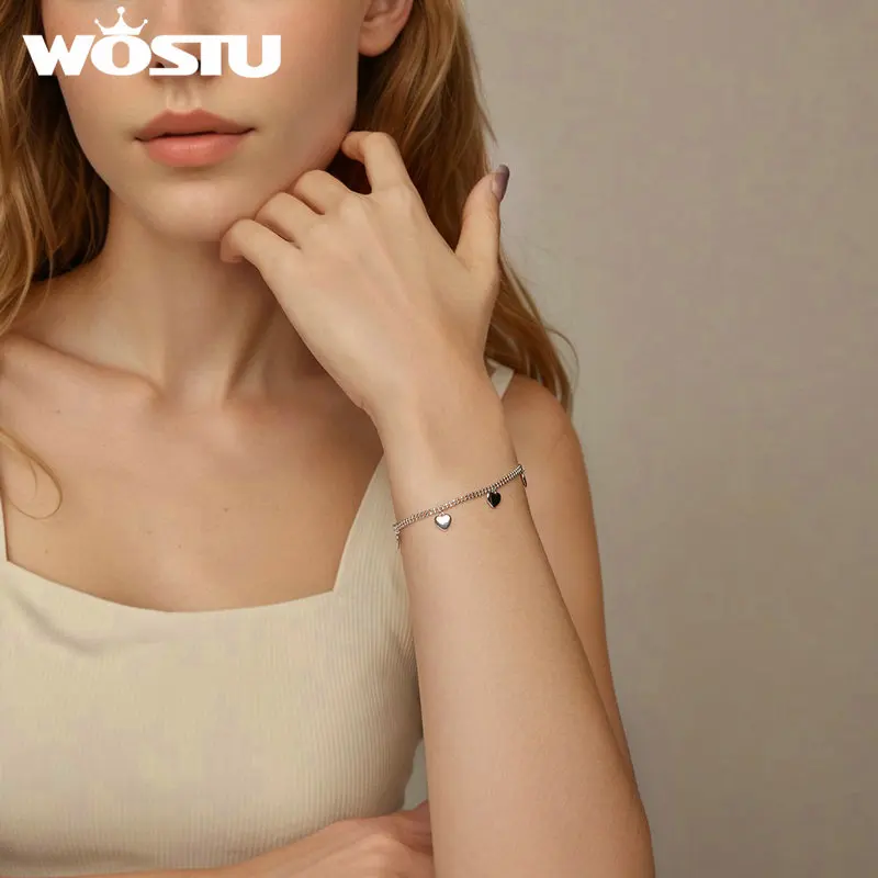 Женский двухслойный браслет из бисера под серебро