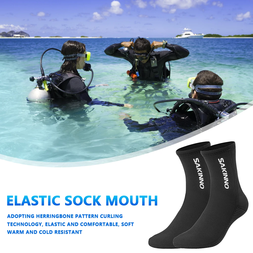 

Unisex Diving Socks Wearable Neoprene Wetsuit Short Socks Portable Lightweight Scratch Resistant Warm Cold Proof for Water Sport