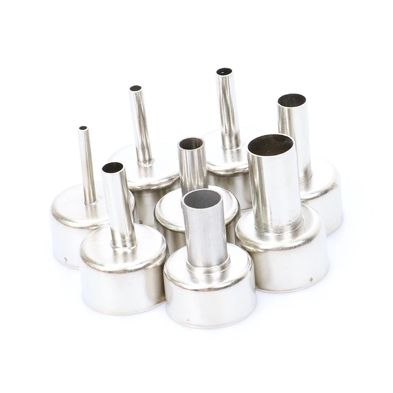 

8Pcs Hot Air Nozzle For Station 8858 Digital Hot Air Blower BGA Rework Solder Station