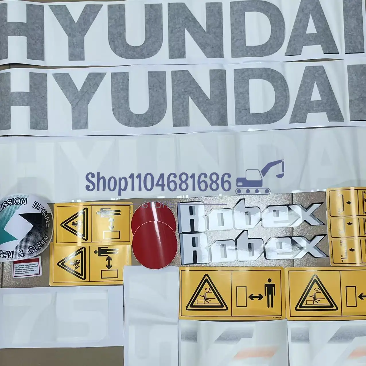 

1 комплект наклеек на экскаватор для Hyundai 60 75 110 130 150 215 225 275 305 350 385 485 LVS, кузов всего автомобиля