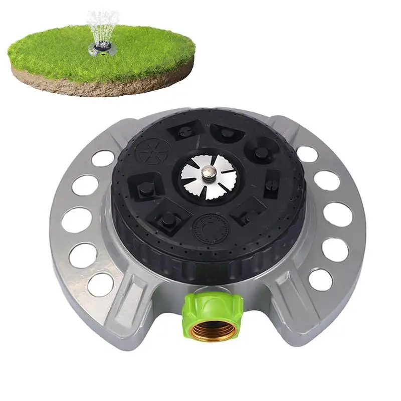

9 Patterns Turret Sprinkler Grass Water Sprinkler Large Coverage 360 Rotating Sprinkler Garden Irrigation Sprinkler