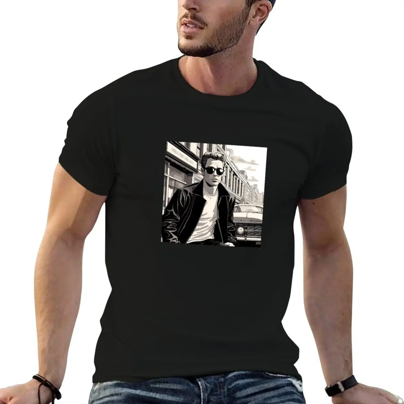 Футболка James Dean футболки с рисунком рэпера футболка короткими рукавами мужские