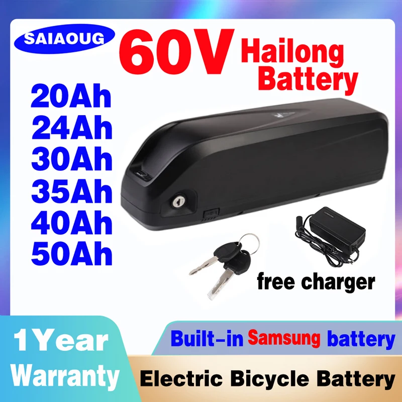 

Hailong 48v 60v 72v 1500w 30ah 20ah 3000w 18650 Samsung Bafang Battery 50ah Velo Batterie 40ah Electric Bicycle Conversion Kit