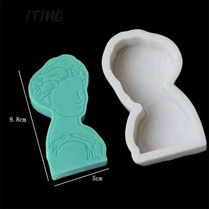 

3D Silicone Candle Molds Aromatherapy Candle Plaster DIY Candle Making Molds 3D Silicone Portrait Mold